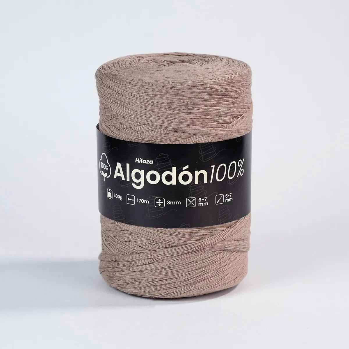 Hilaza Algodón 100% 3mm Tabaco