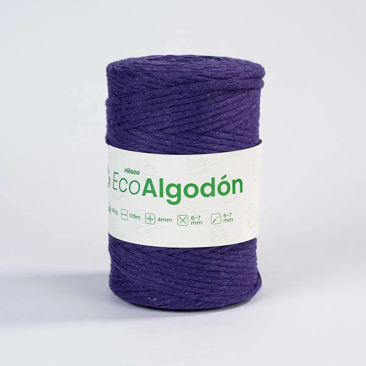 Hilaza Eco Algodón 4mm Berenjena