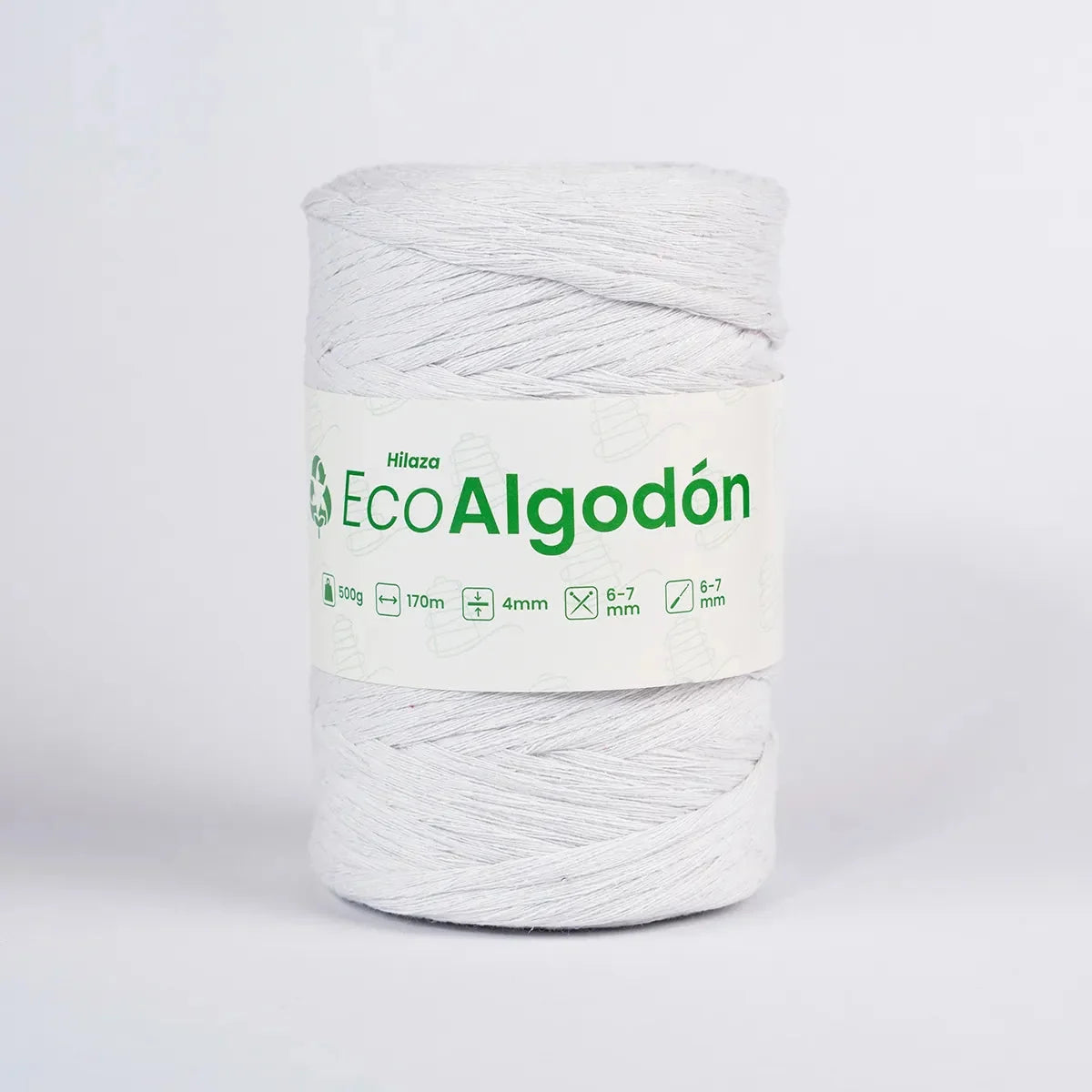 Hilaza Eco Algodón 4mm Blanco