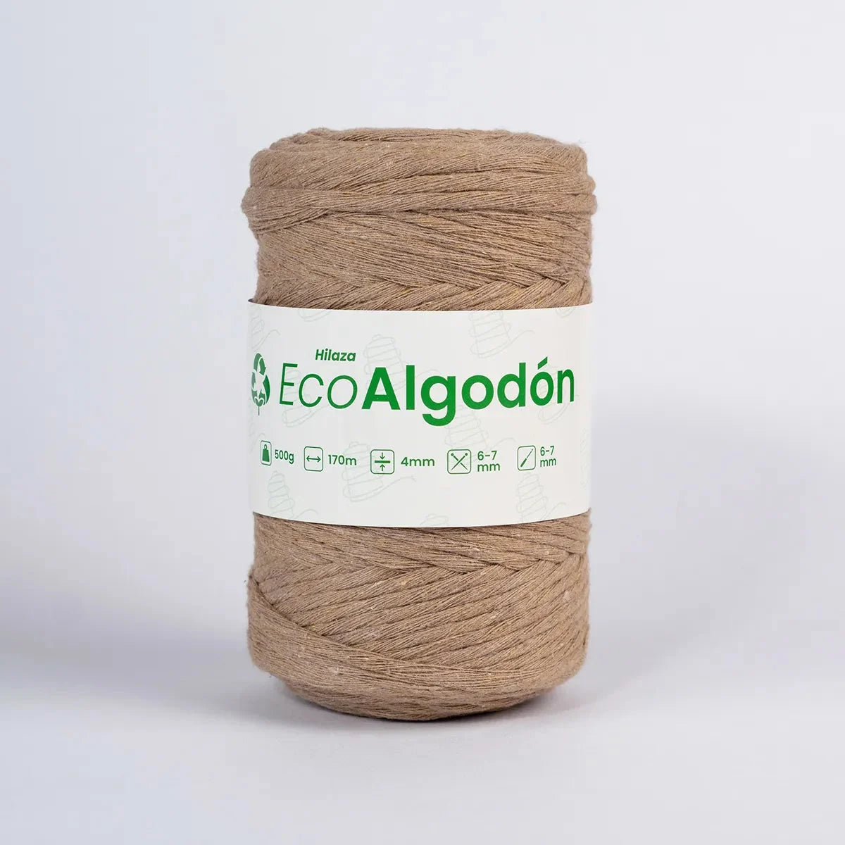 Hilaza Eco Algodón 4mm Caqui
