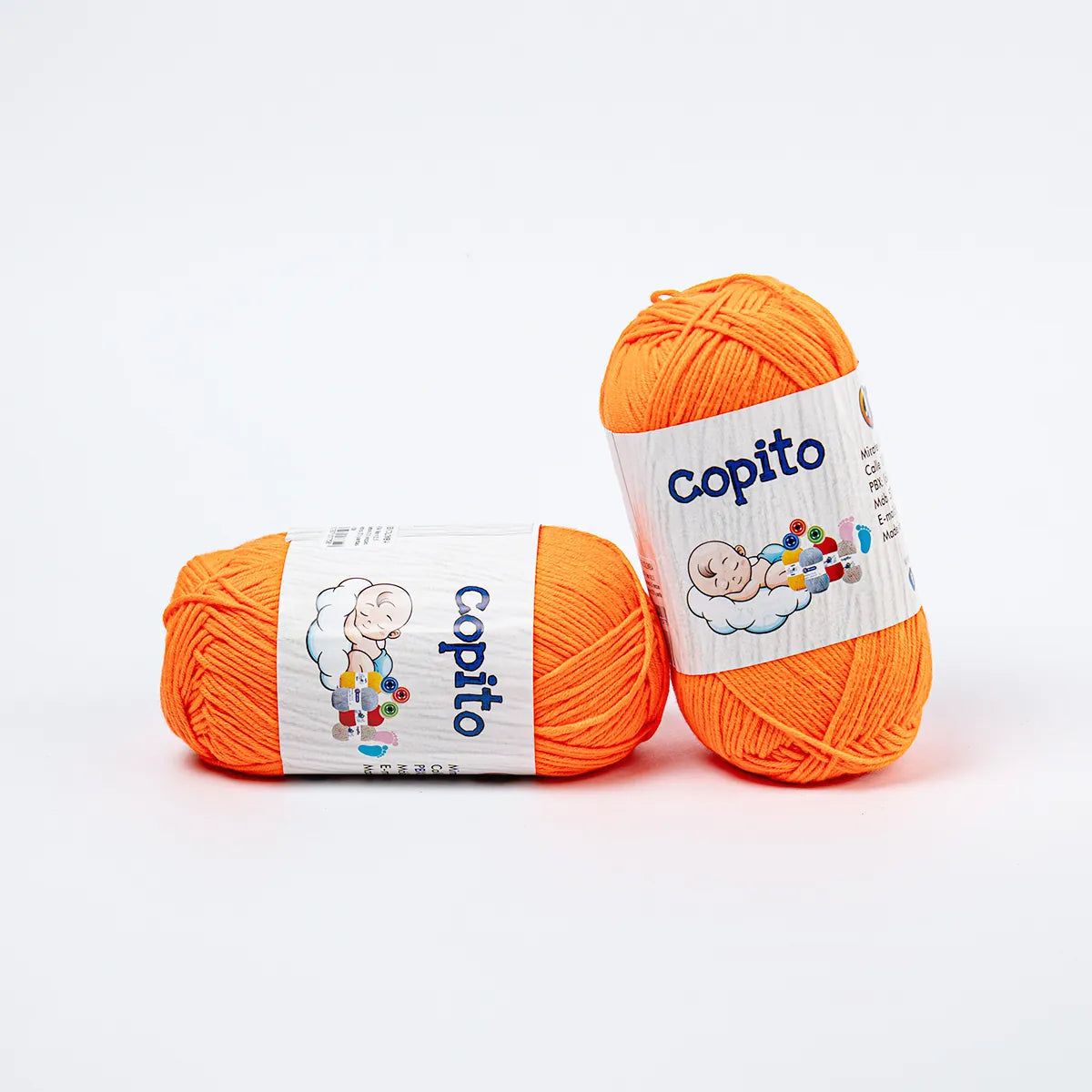 Lana Copito Naranja Neón 0150