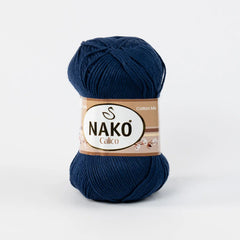 Lana Calico Azul Naval 148