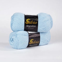 Lana Silvia Algodón Azul Cielo 608