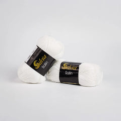 Lana Silvia Satin Blanco 1000