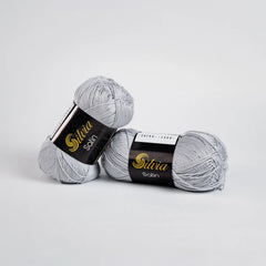 Lana Silvia Satin Gris Claro 4000