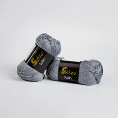 Lana Silvia Satin Gris Oscuro 4001