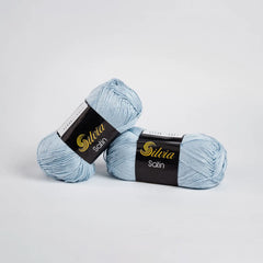 Lana Silvia Satin Azul Nube 5001