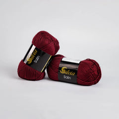 Lana Silvia Satin Vinotinto 6008