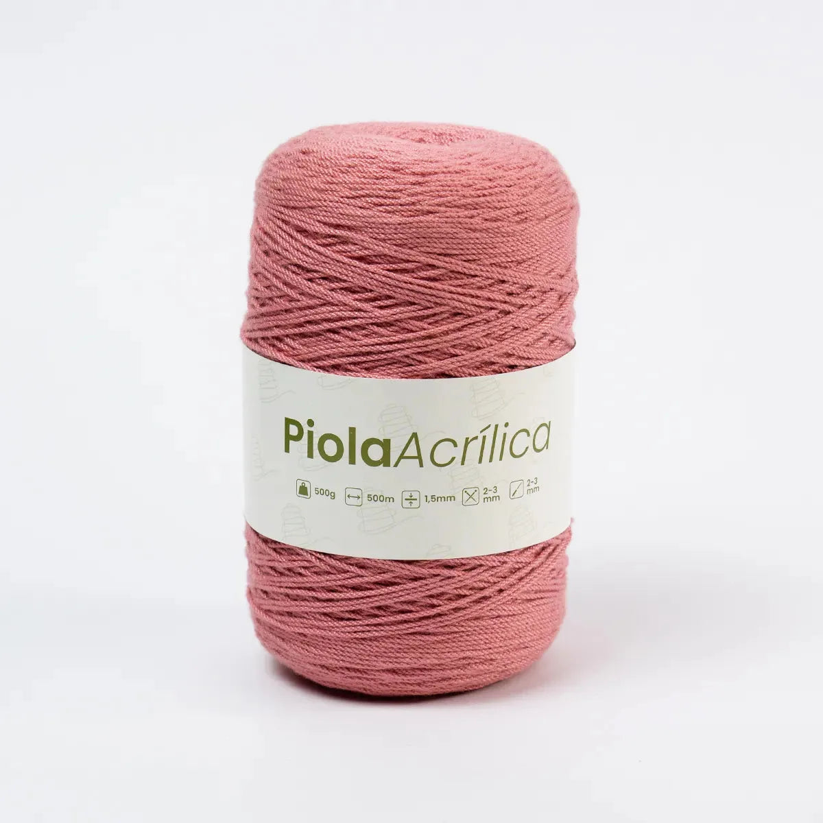Piola Acrílica 1.5mm-2mm Chicle