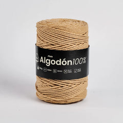 Piola Algodón 100% 3mm Mostaza
