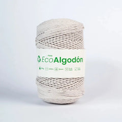 Piola Eco Algodón 2mm Crudo