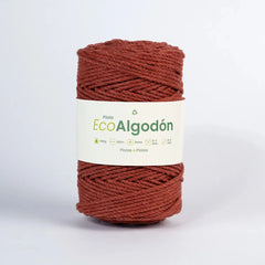 Piola Eco Algodón 3mm Terracota