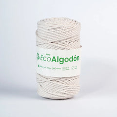 Piola Eco Algodón 4mm Crudo