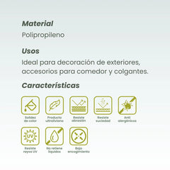 Piola Exteriores 3mm Crudo