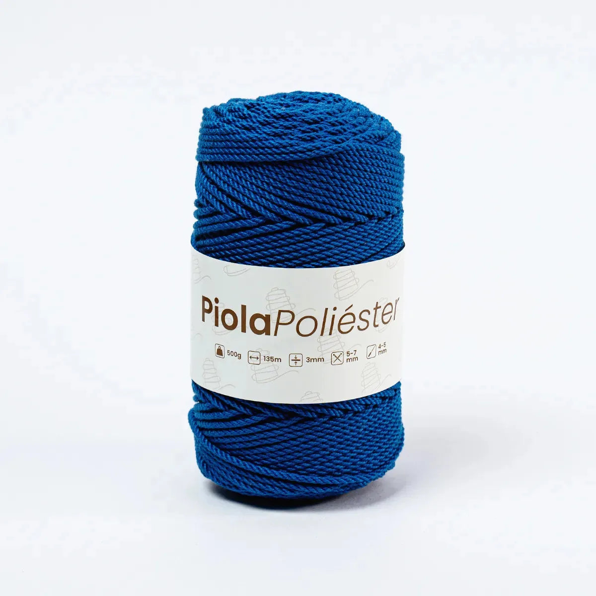 Piola Poliéster 3mm Azul