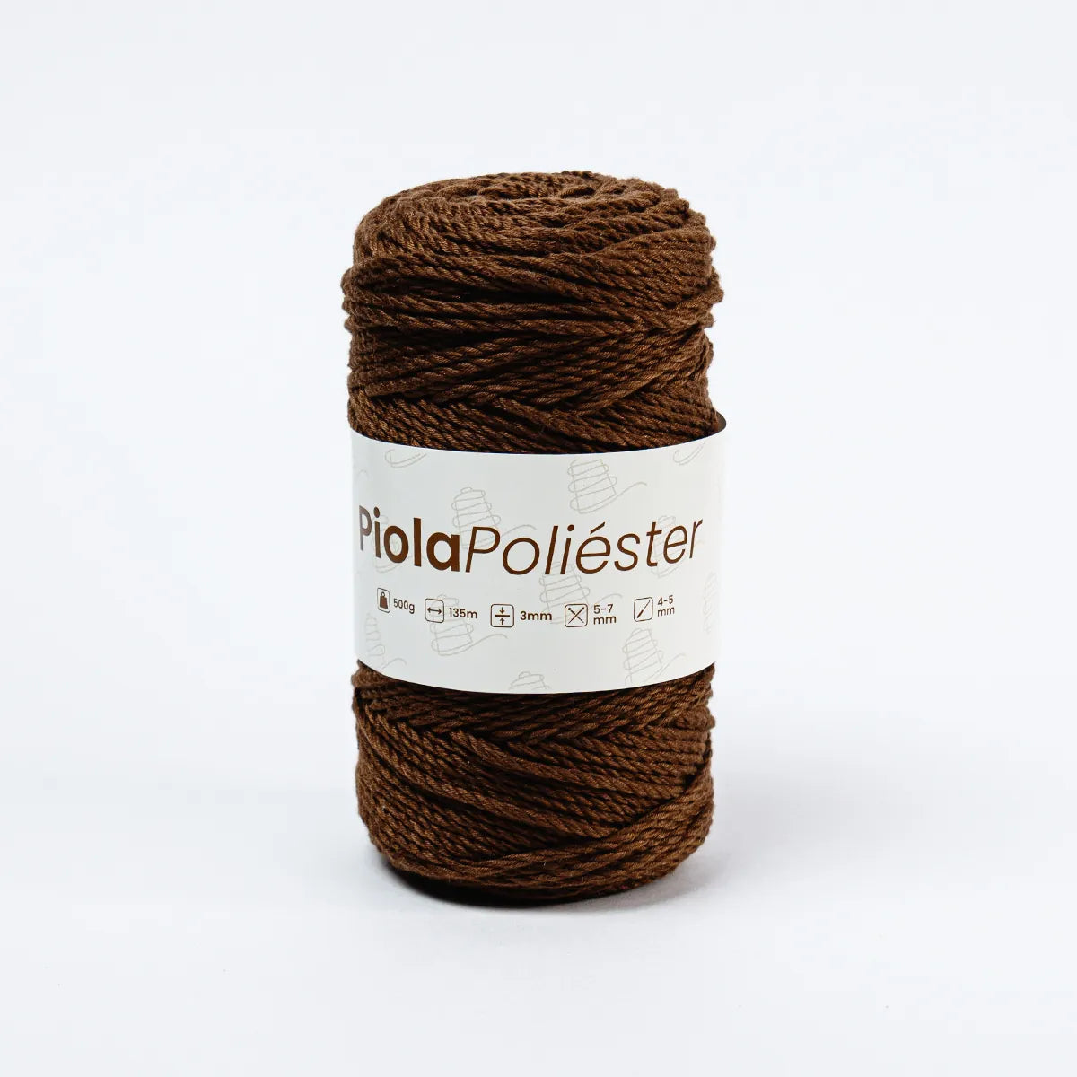 Piola Poliéster 3mm Café