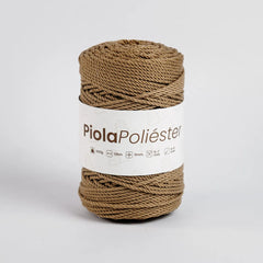 Piola Poliéster 3mm Camel