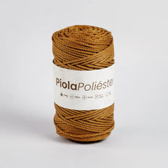 Piola Poliéster 3mm Mostaza