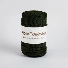 Piola Poliéster 3mm Verde Militar