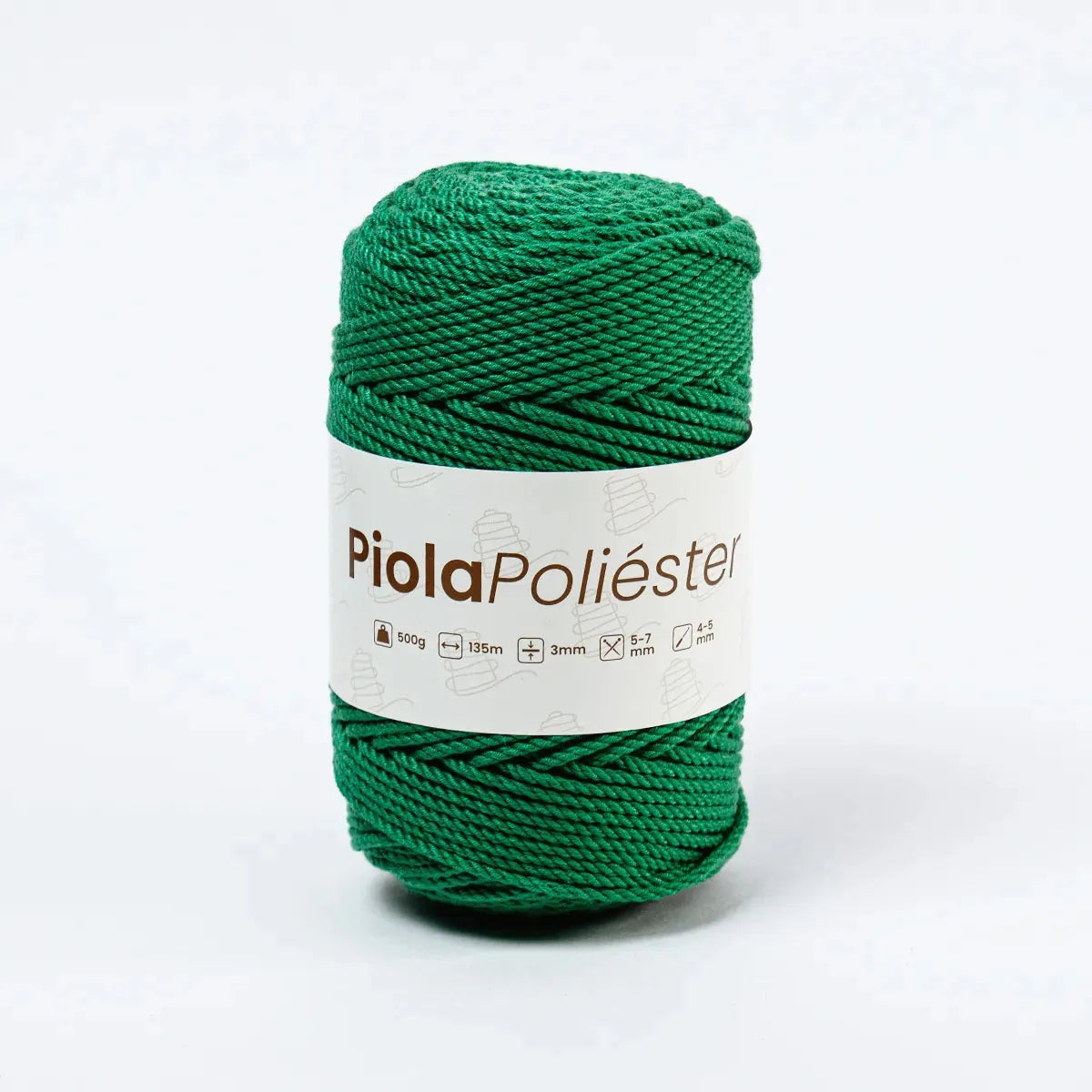 Piola Poliéster 3mm Verde