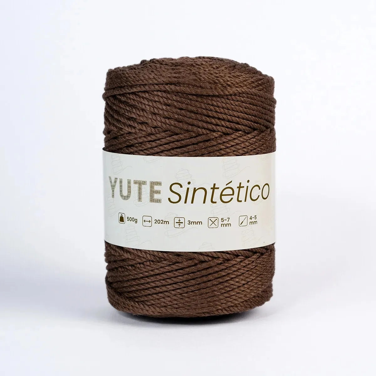 Piola Yute Sintético 3mm Carmelita