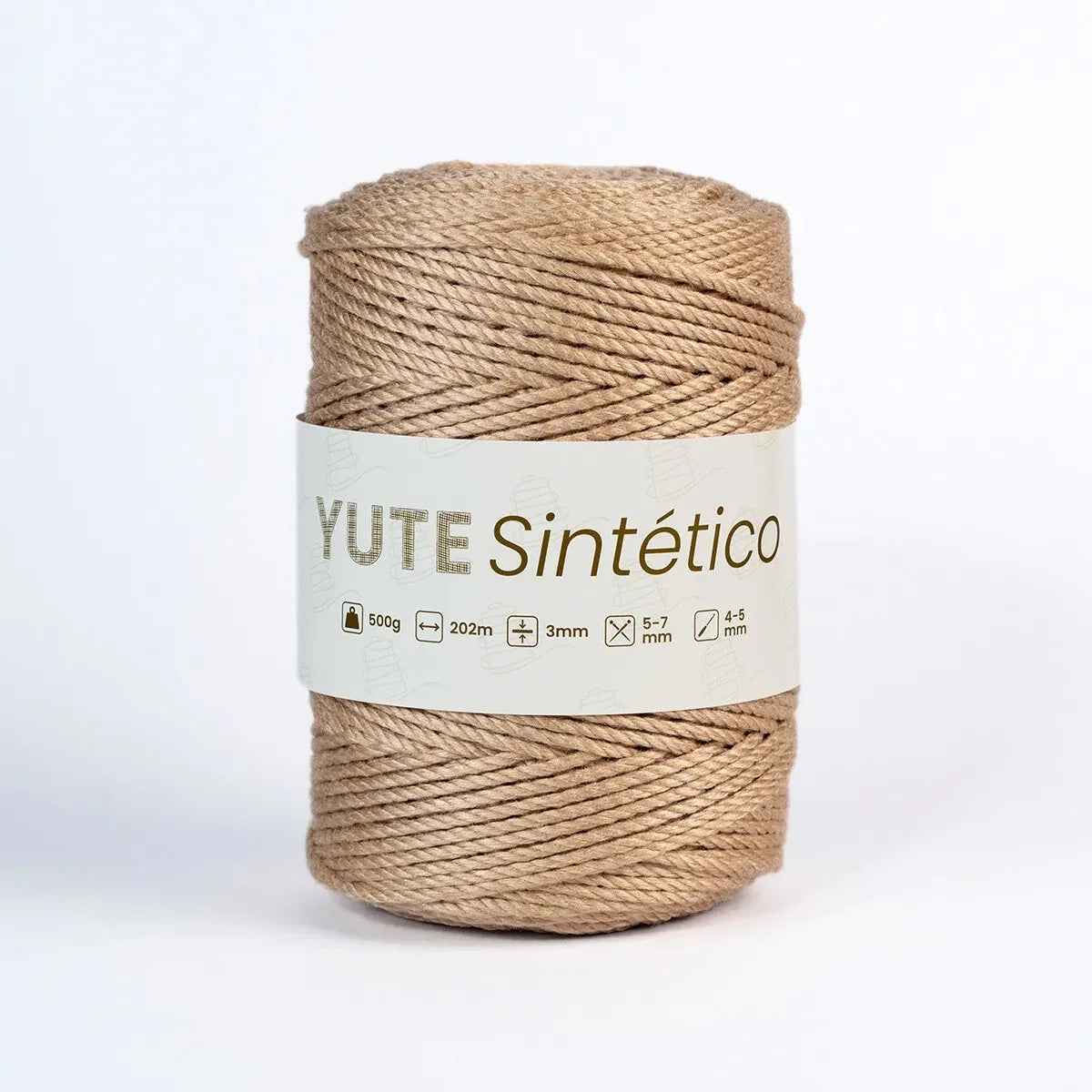 Piola Yute Sintético 3mm Dorado
