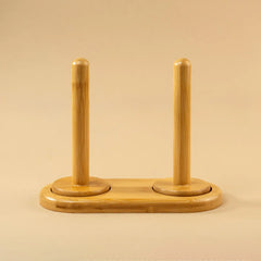 Soporte Doble de Ovillos Madera